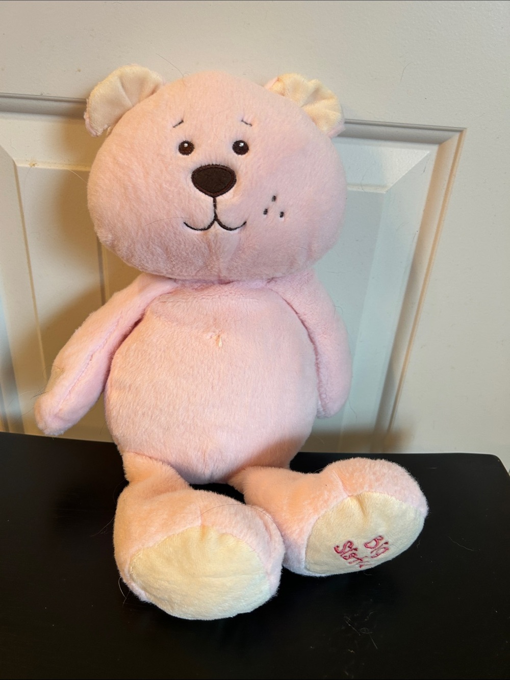 GANZ Pink and Cream Plush Teddy Bear Stuffed Animal